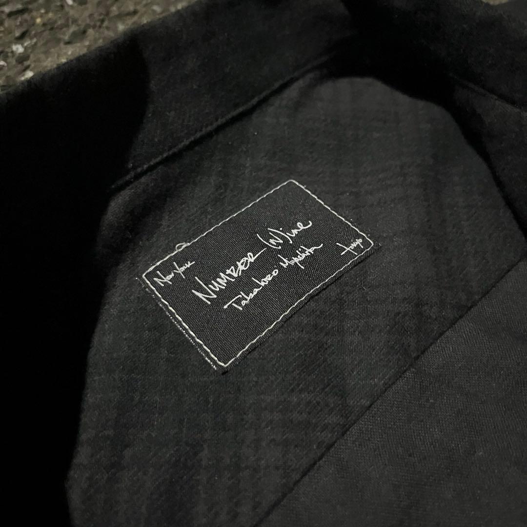 Number nine archive 本人期　ノースリーブチェックシャツ