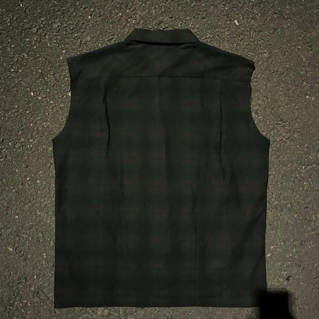 Number nine archive 本人期　ノースリーブチェックシャツ