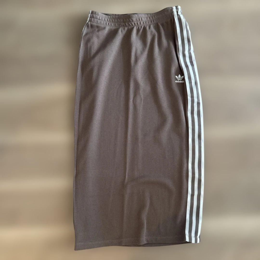 adidas ブラウン ジャージ セットアップ　上S下M