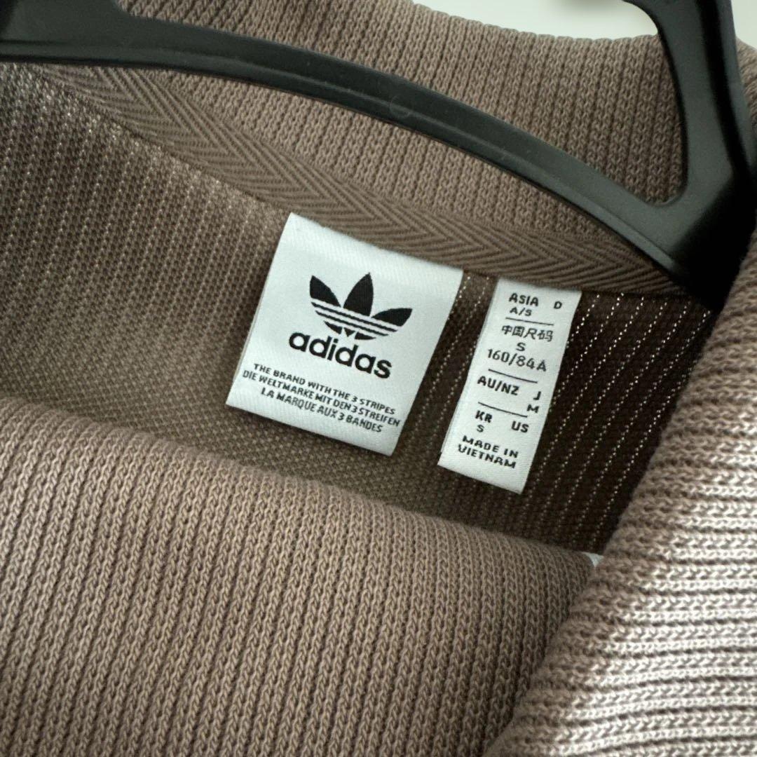 adidas ブラウン ジャージ セットアップ　上S下M