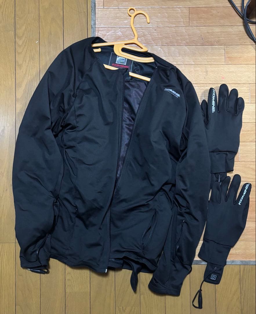 電熱ジャケットL 電熱グローブ2XL KOMINE コミネ
