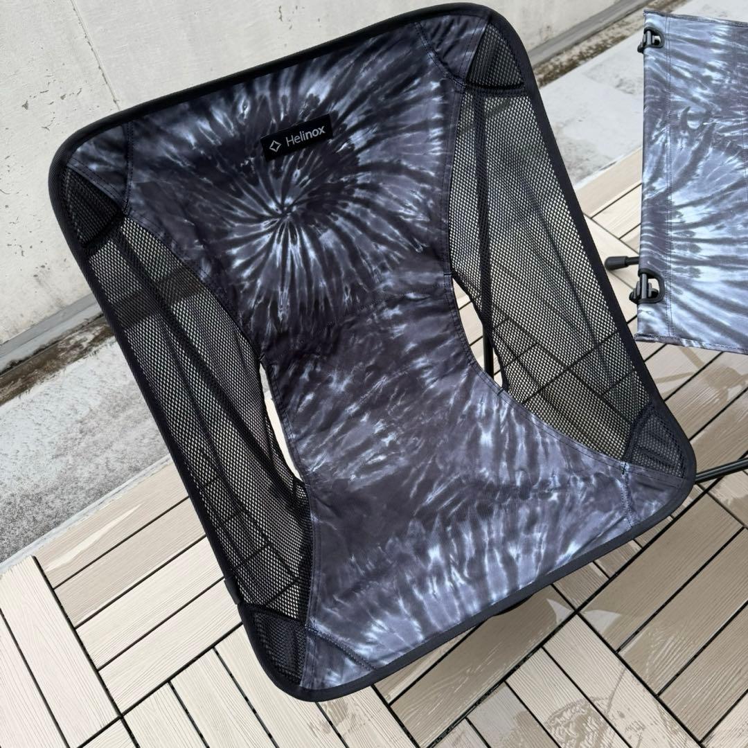 helinox ヘリノックス ブラック タイダイ チェア テーブル セット