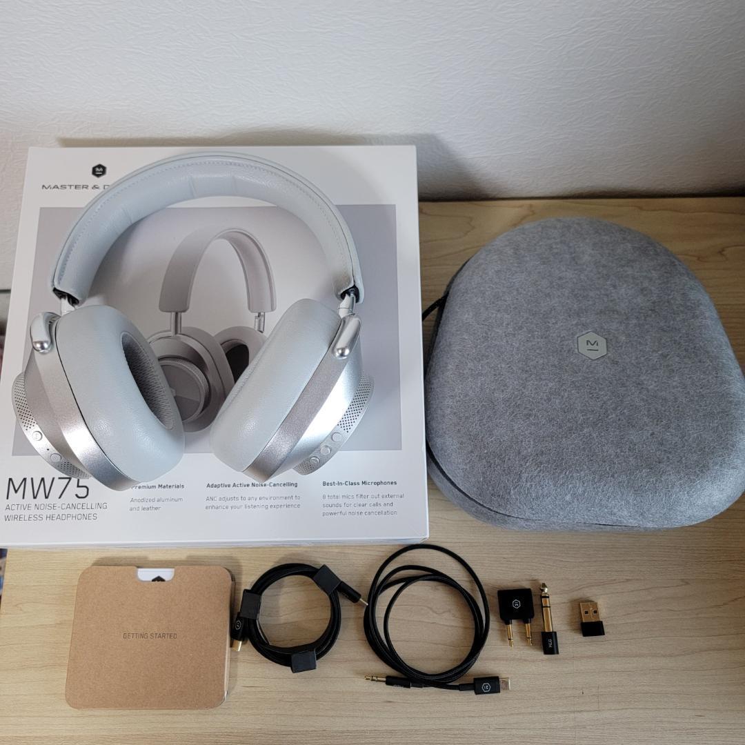 【ほぼ新品】MASTER & DYNAMIC MW75 Silver