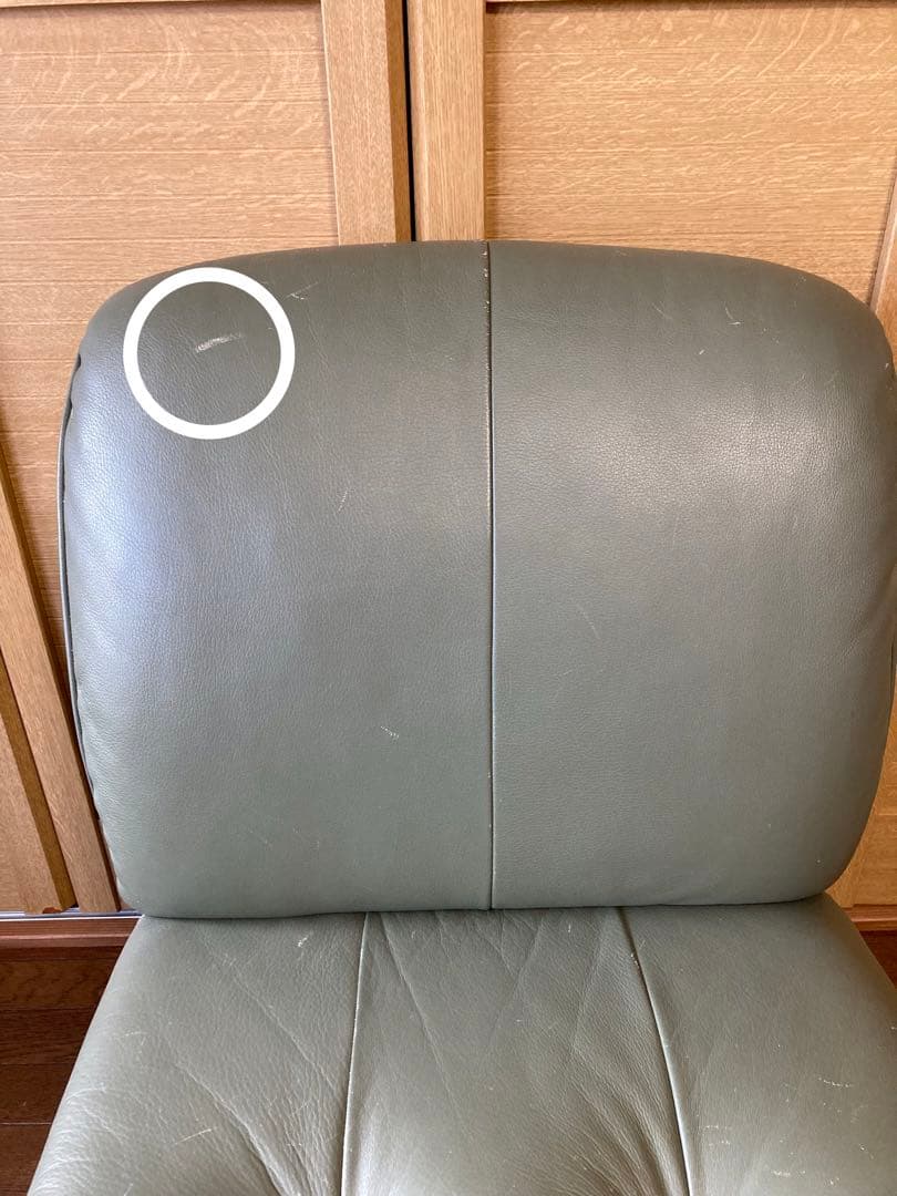 Karimoku 本革 ソファ 5点セット モジュールタイプ グリーン【送料込】