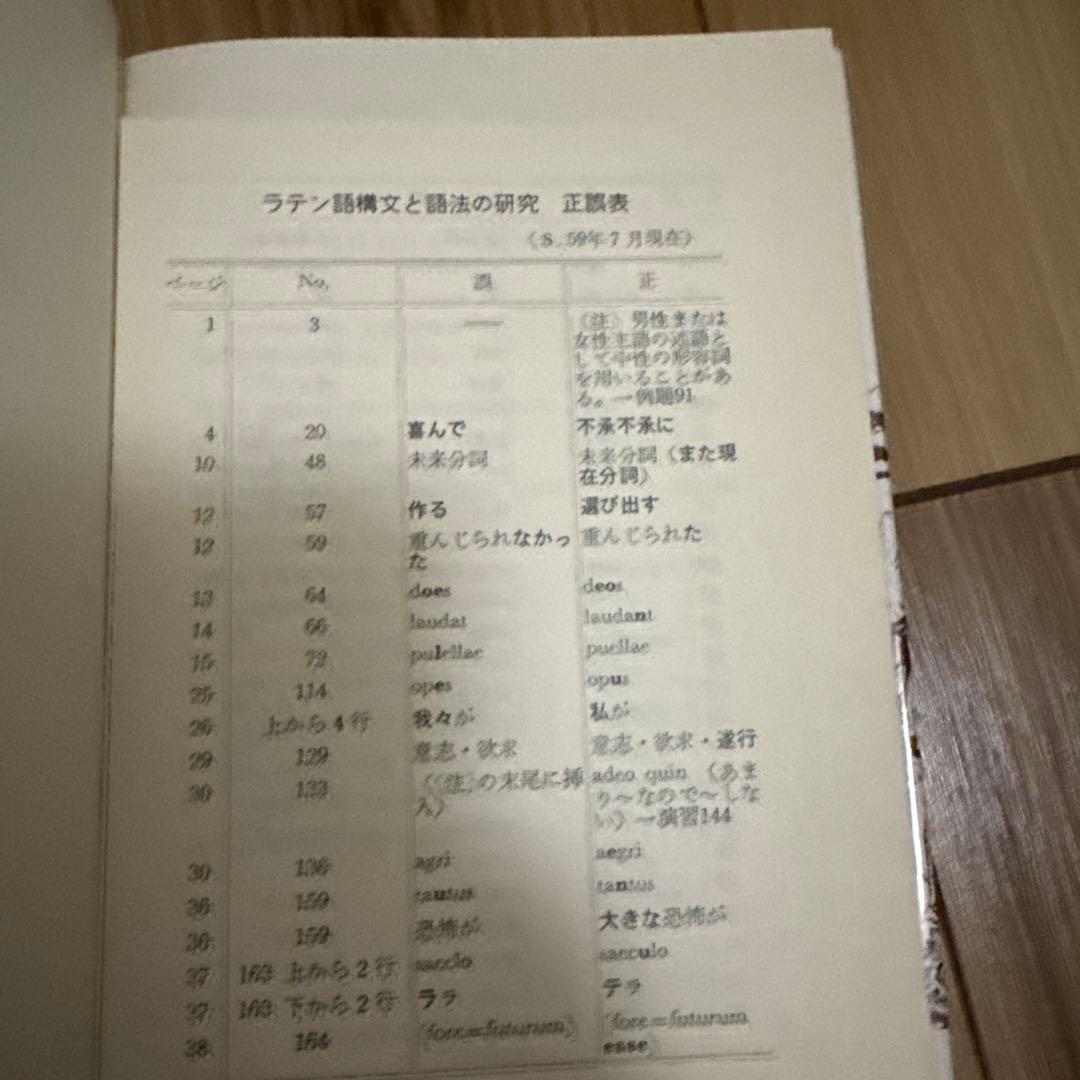 ラテン語構文と語法の研究