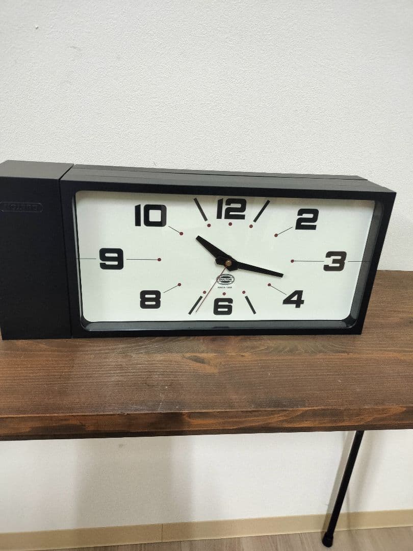 両面時計　ダブル　フェイス　クロック　レクタングル　H21ー0362BK