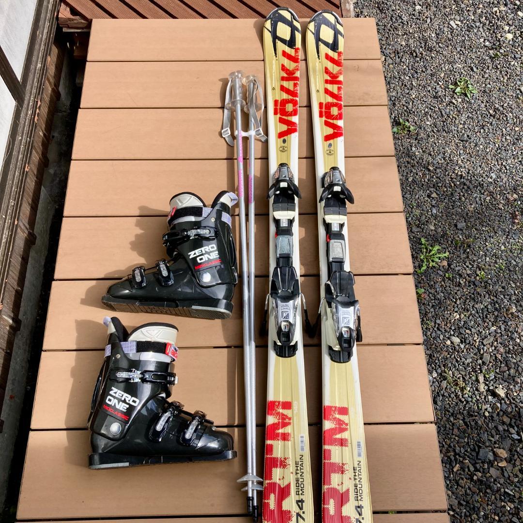 3点セットフォルクル RTM7.4 スキー149cm／ブーツ26cm／ストック