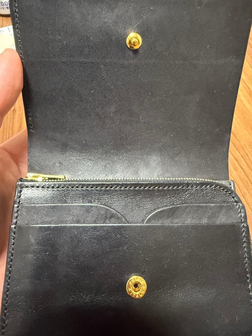 forme コードバン　ブラック　short wallet 新品未使用品