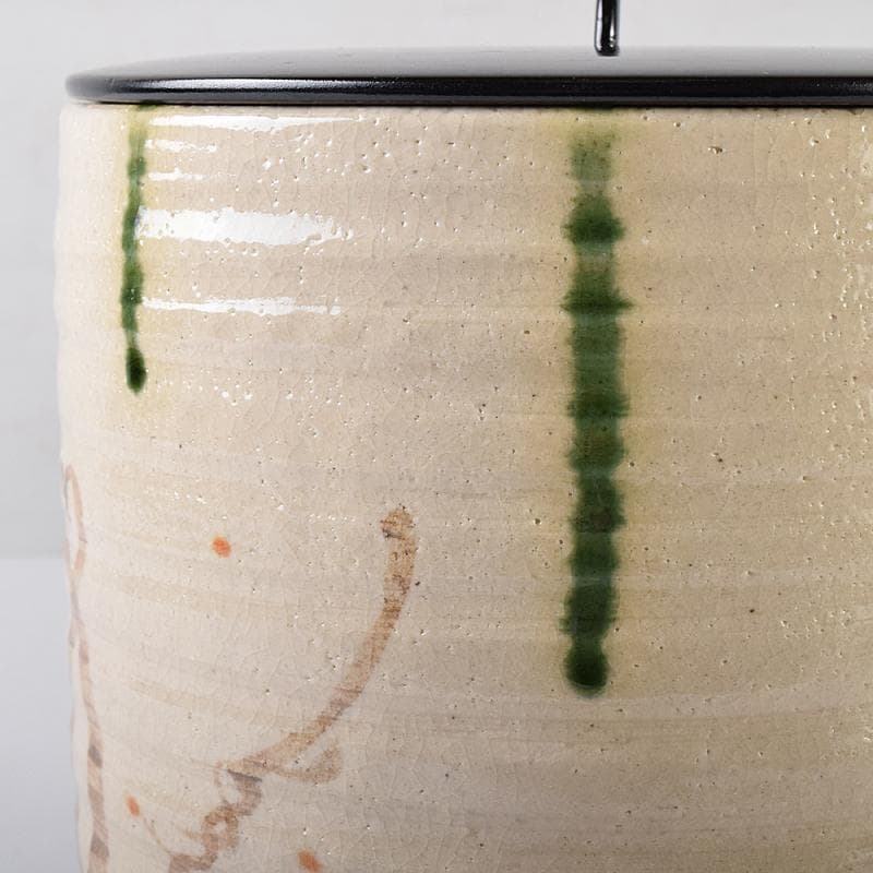 hiro　茶道具　弥七田織部　壱陶造　水指　共布共箱　V　R8707B