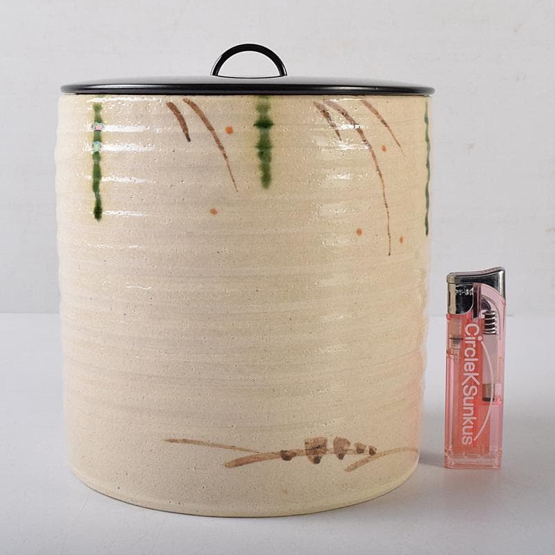 hiro　茶道具　弥七田織部　壱陶造　水指　共布共箱　V　R8707B