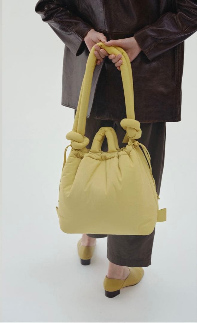 【美品】OLEND ONA SOFT BAG ライム 軽量 撥水 19L