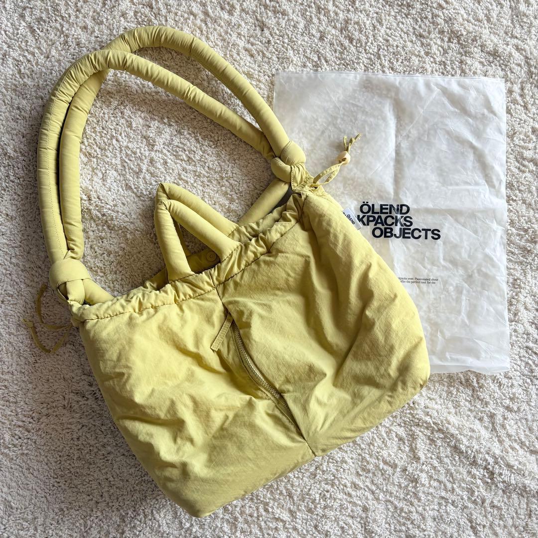 【美品】OLEND ONA SOFT BAG ライム 軽量 撥水 19L