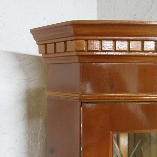 イギリス アンティーク 家具 コーナーキャビネット 飾り棚 英国 6953c