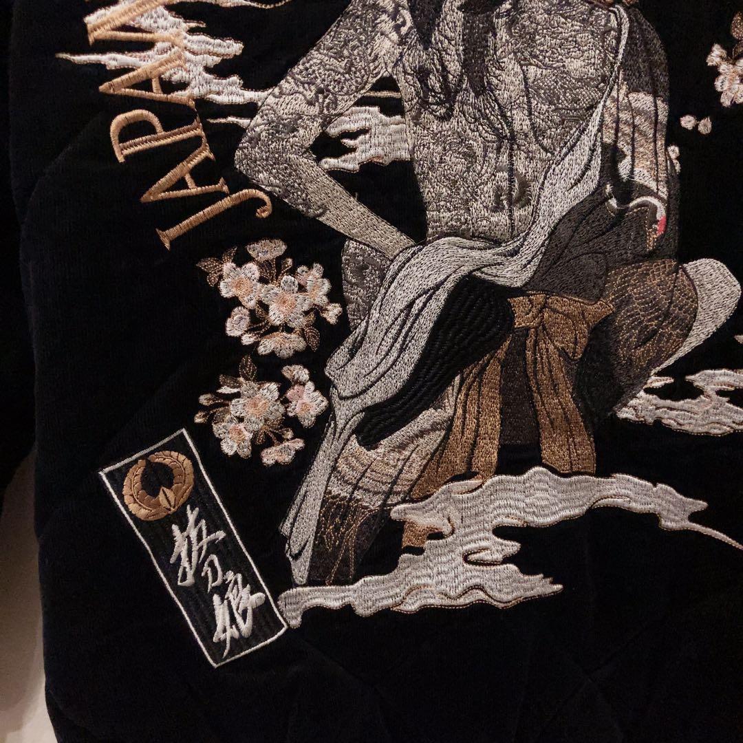 新品・タグ付き＊抜刀娘 結愛キルトMA-1コーデュロイジャケットブルゾンLサイズ