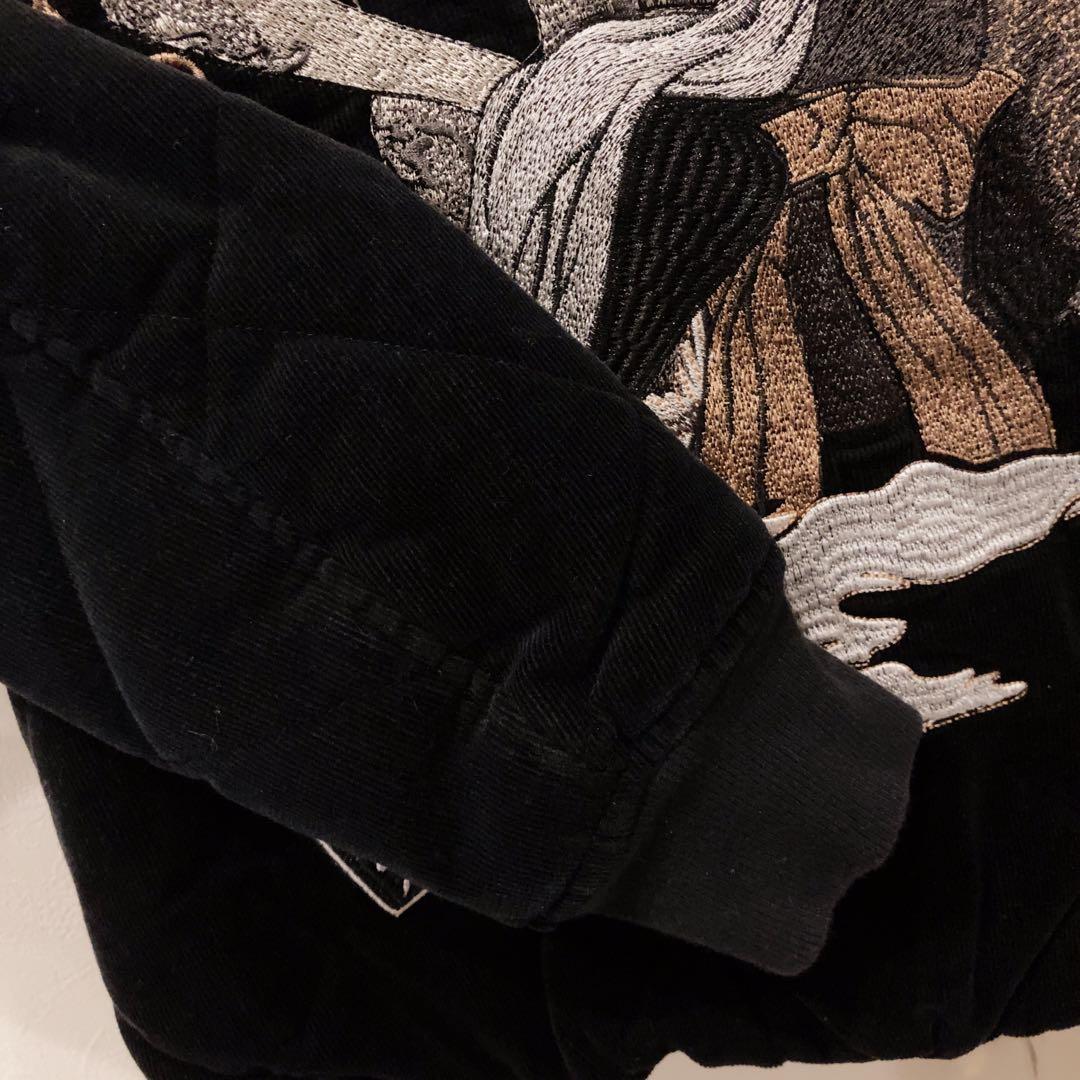 新品・タグ付き＊抜刀娘 結愛キルトMA-1コーデュロイジャケットブルゾンLサイズ