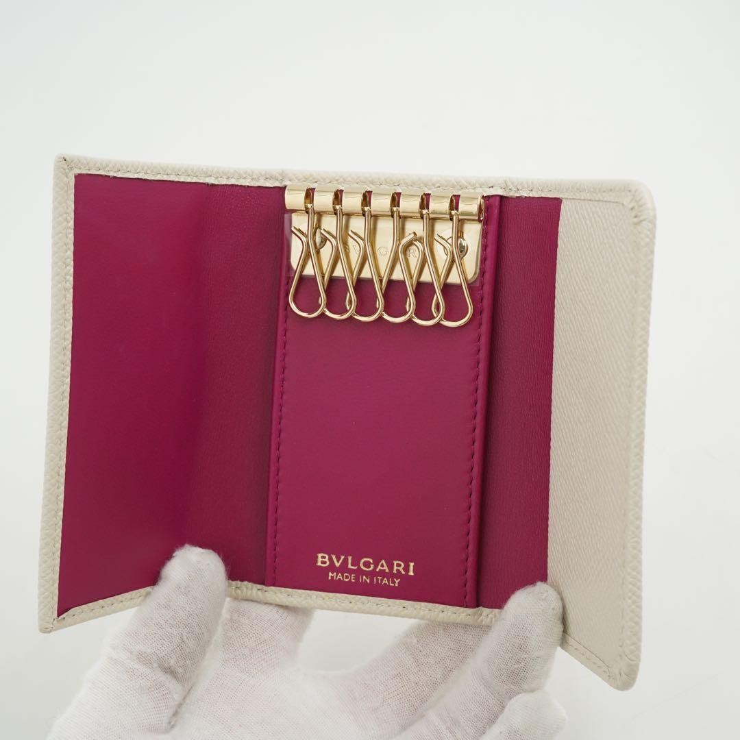 ✨新品未使用・箱証明書付き✨　ブルガリ　キーケース　6連　ビーゼロワン　レザー