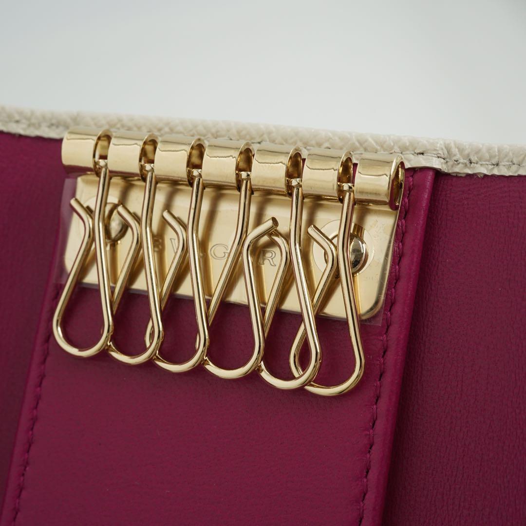 ✨新品未使用・箱証明書付き✨　ブルガリ　キーケース　6連　ビーゼロワン　レザー