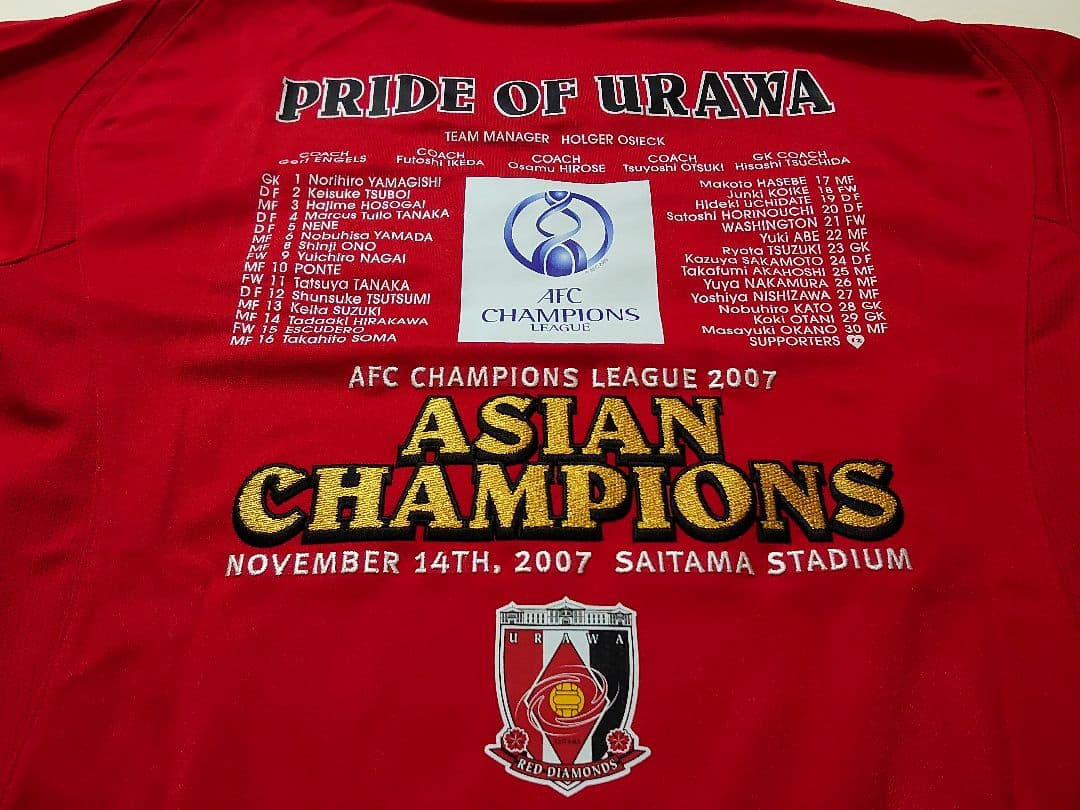 ◆浦和レッズ 2007 ACL ユニフォーム チャンピオン 優勝◆