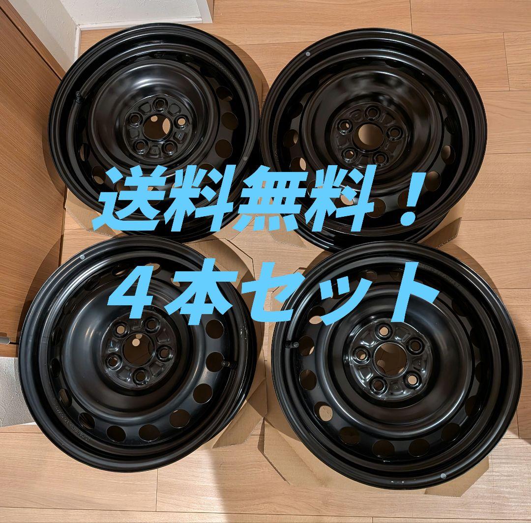 現行シエンタ　新車外し　純正鉄ホイール４本セット
