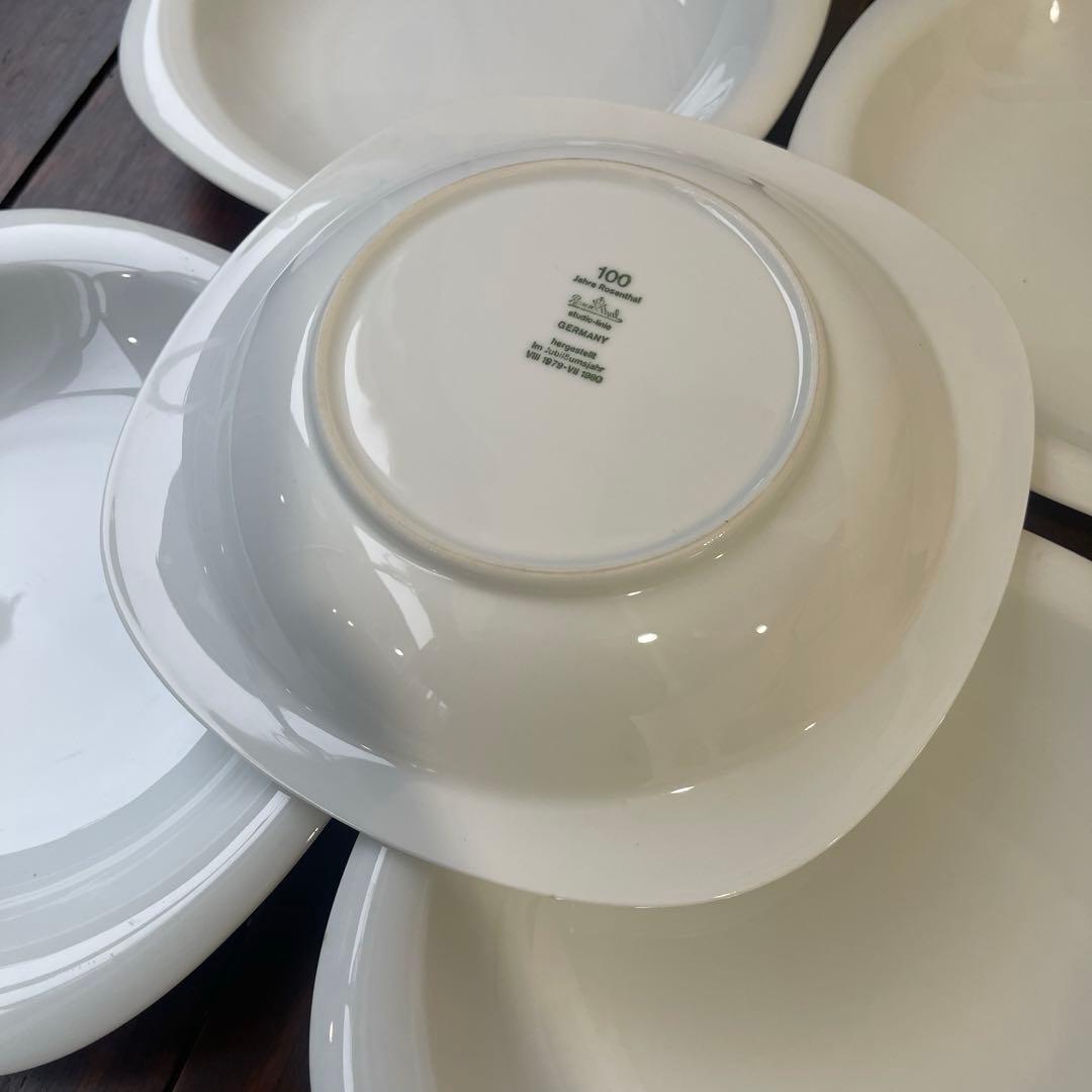 ローゼンタール　スオミ　白磁　ディーププレート　小鉢8点まとめ　21cm