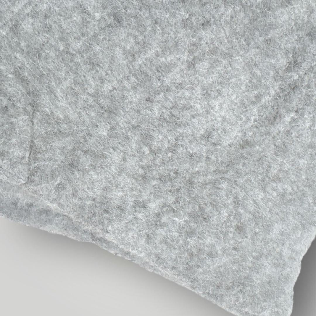 ネストローブ ウール裏毛起毛パーカー27500円 フリー ライトグレー