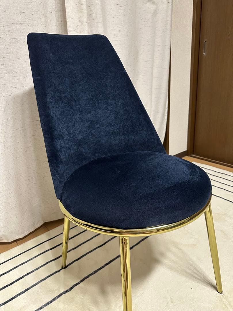 Francfrancフェリシテ チェア2ネイビー　一脚