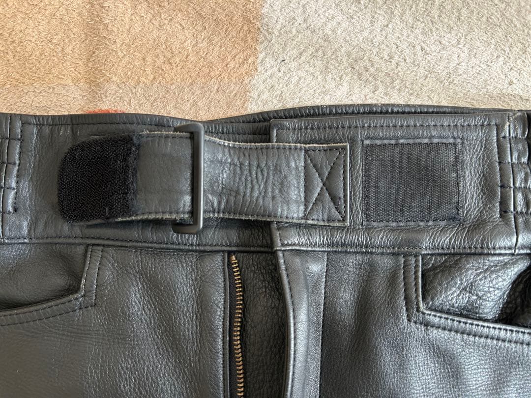 KUSHITANI バイク用レザーパンツ 3L ブラック