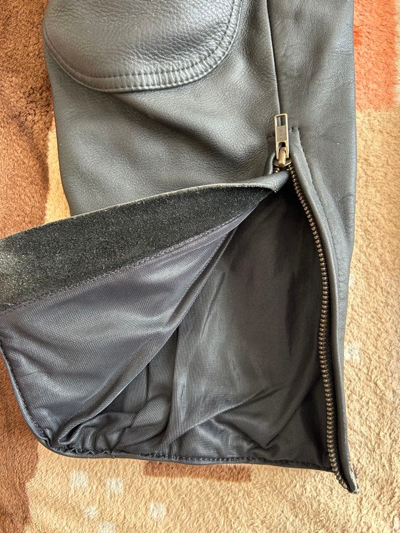 KUSHITANI バイク用レザーパンツ 3L ブラック