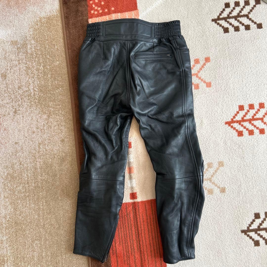 KUSHITANI バイク用レザーパンツ 3L ブラック