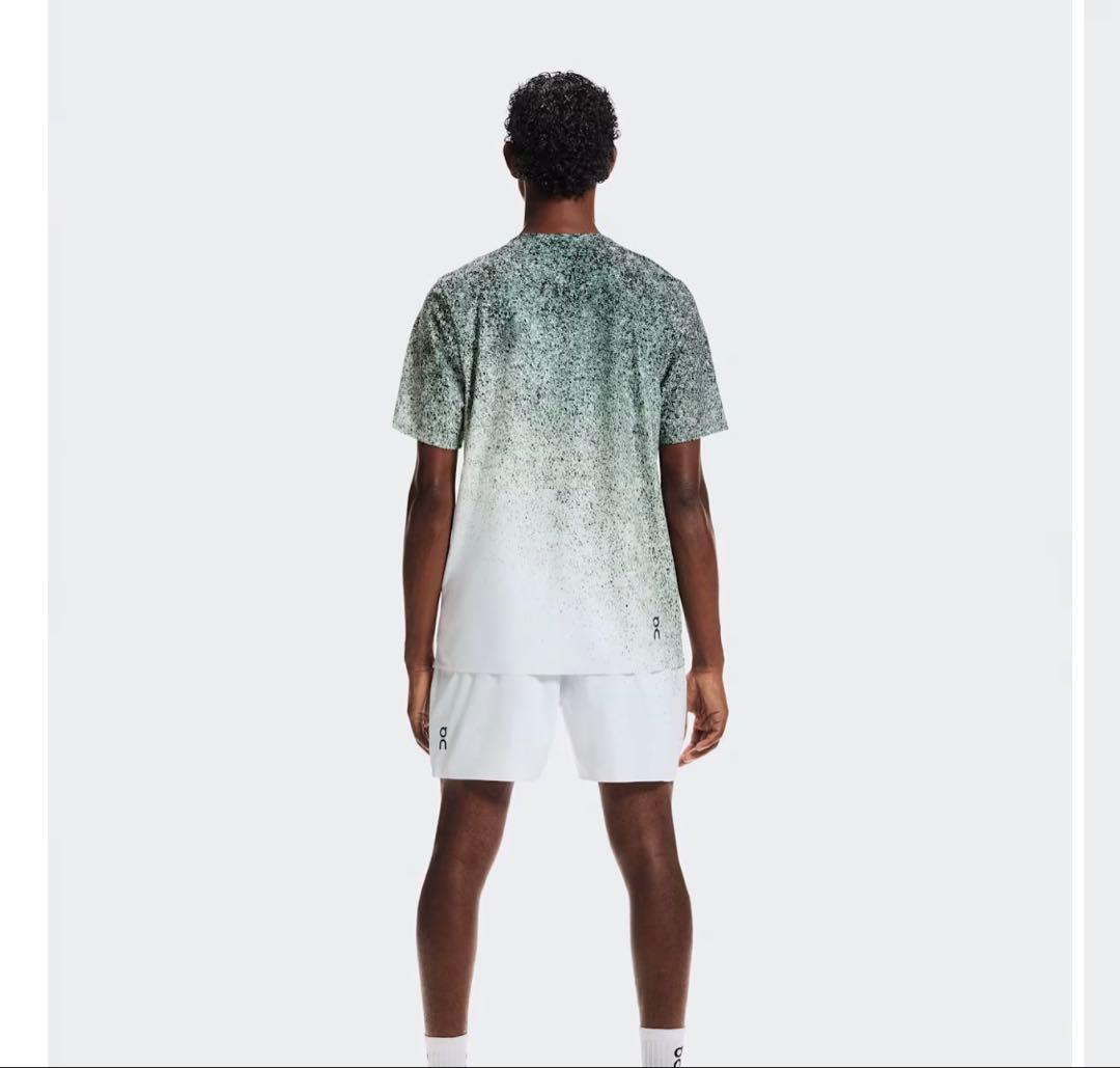 ウェア On Men's Court-T Fade Mineral | White