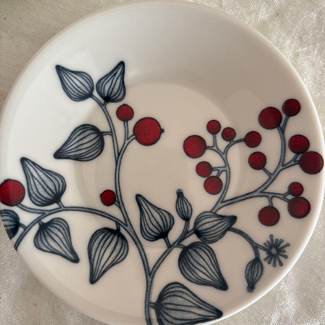 ARABIA　ルノ　フロストベリー　プレート　11.5cm　5枚セット