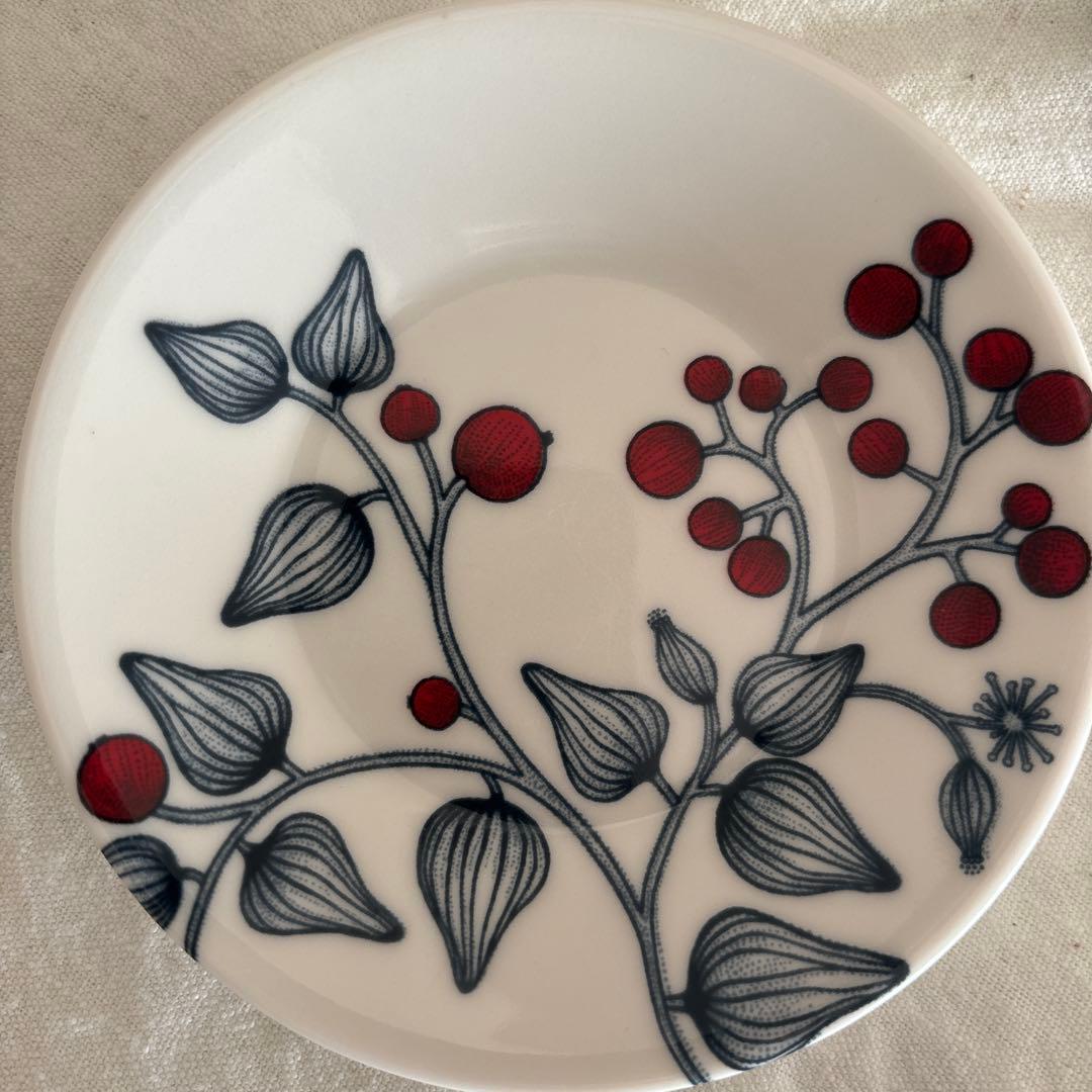 ARABIA　ルノ　フロストベリー　プレート　11.5cm　5枚セット