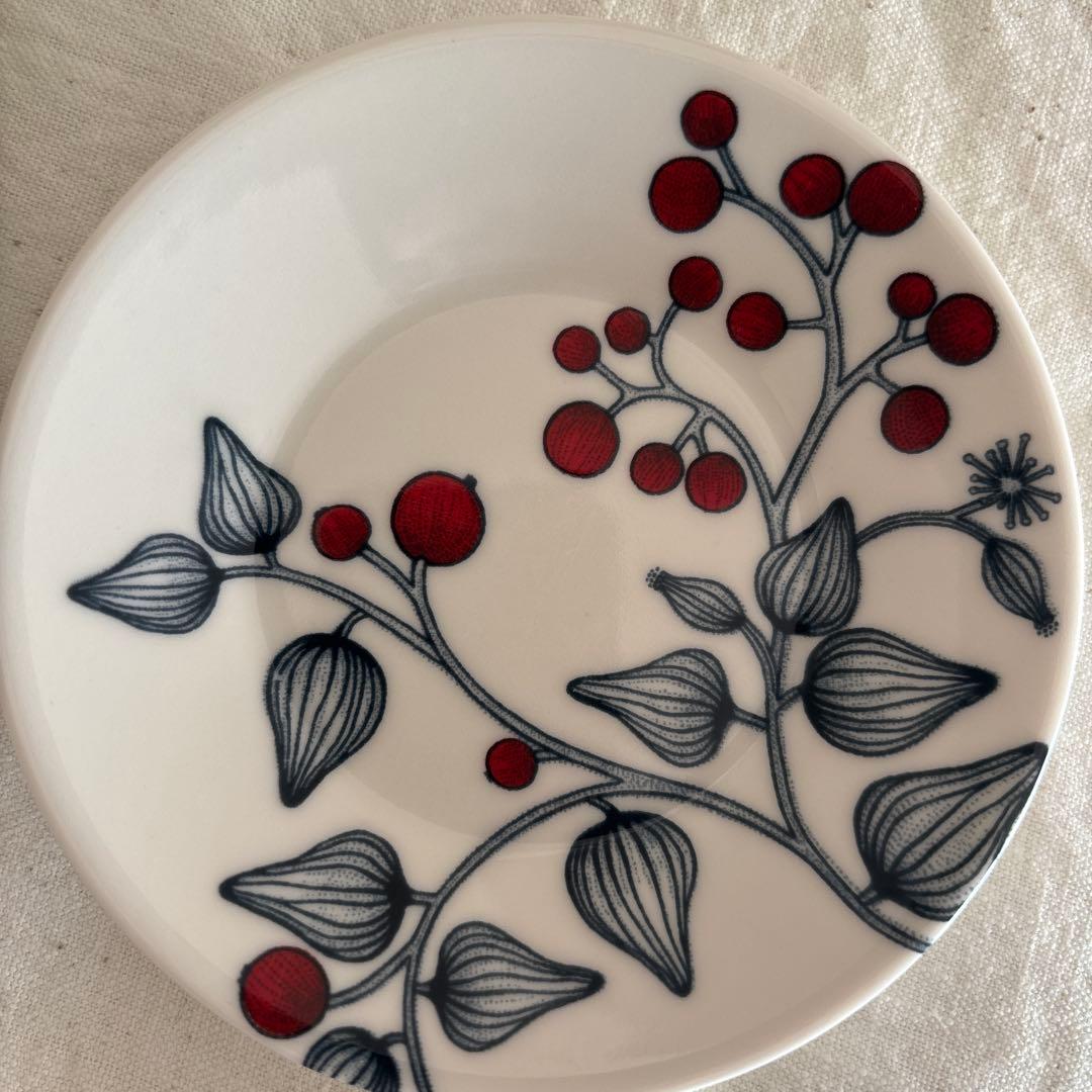 ARABIA　ルノ　フロストベリー　プレート　11.5cm　5枚セット