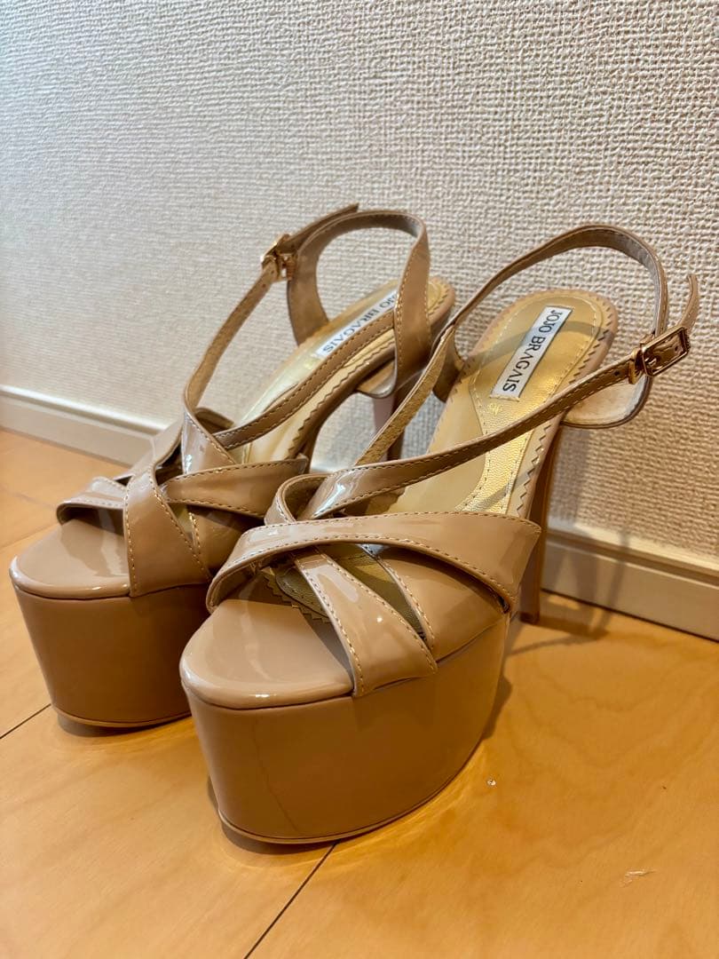 JOJO BRAGAIS Pia ヒール ベージュ サンダル 高ヒール