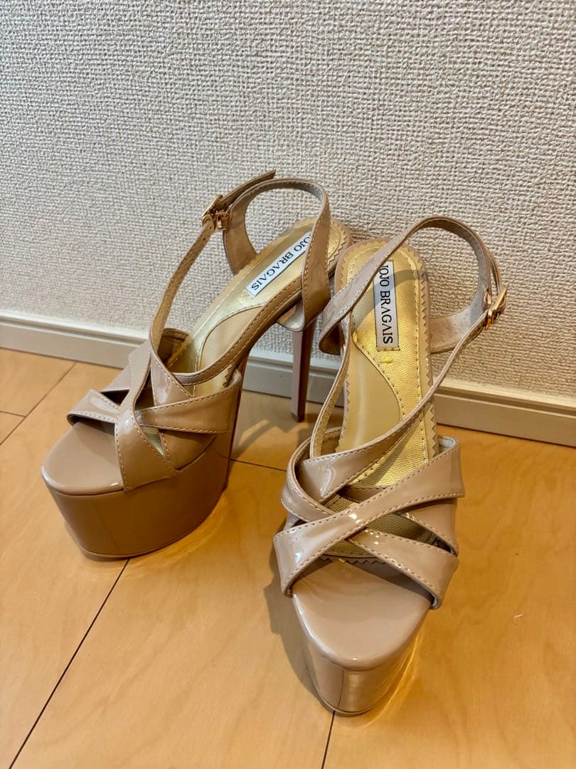 JOJO BRAGAIS Pia ヒール ベージュ サンダル 高ヒール