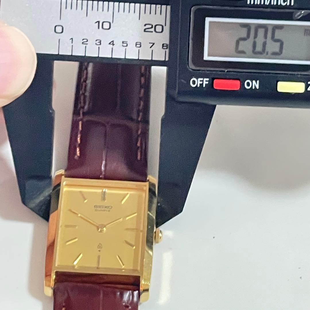 稼動品　SEIKO セイコー　タンク　ゴールドケース　レクタンギュラー　腕時計