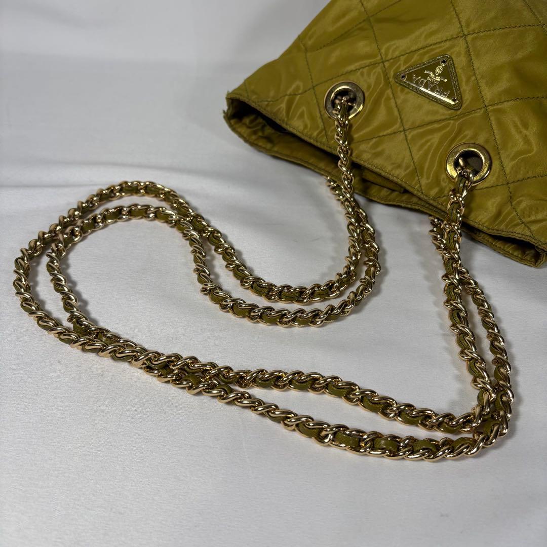 プラダ ショルダーバッグ チェーンショルダー 斜め掛け テスートナイロン