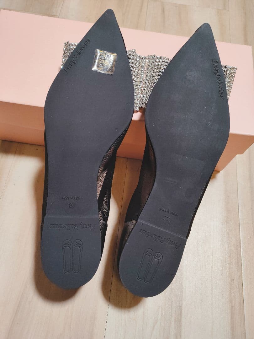 希少！大特価！新品！プリティバレリーナ リボン パンプス シースルー