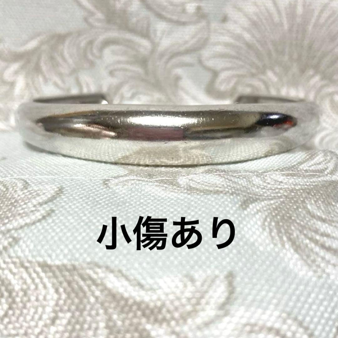 シルバーバングル銀製SV925シンプル　ヴィンテージSILVERブレスレット