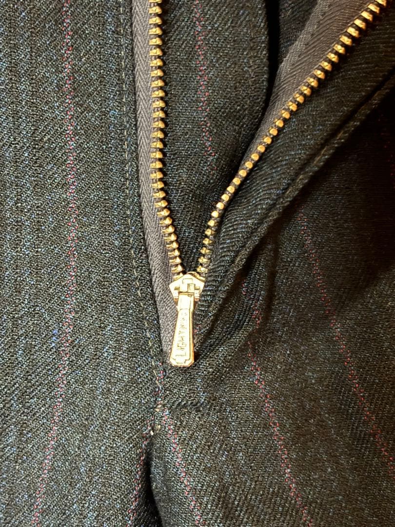 50s 60s ウールスラックス lightningジップ片爪