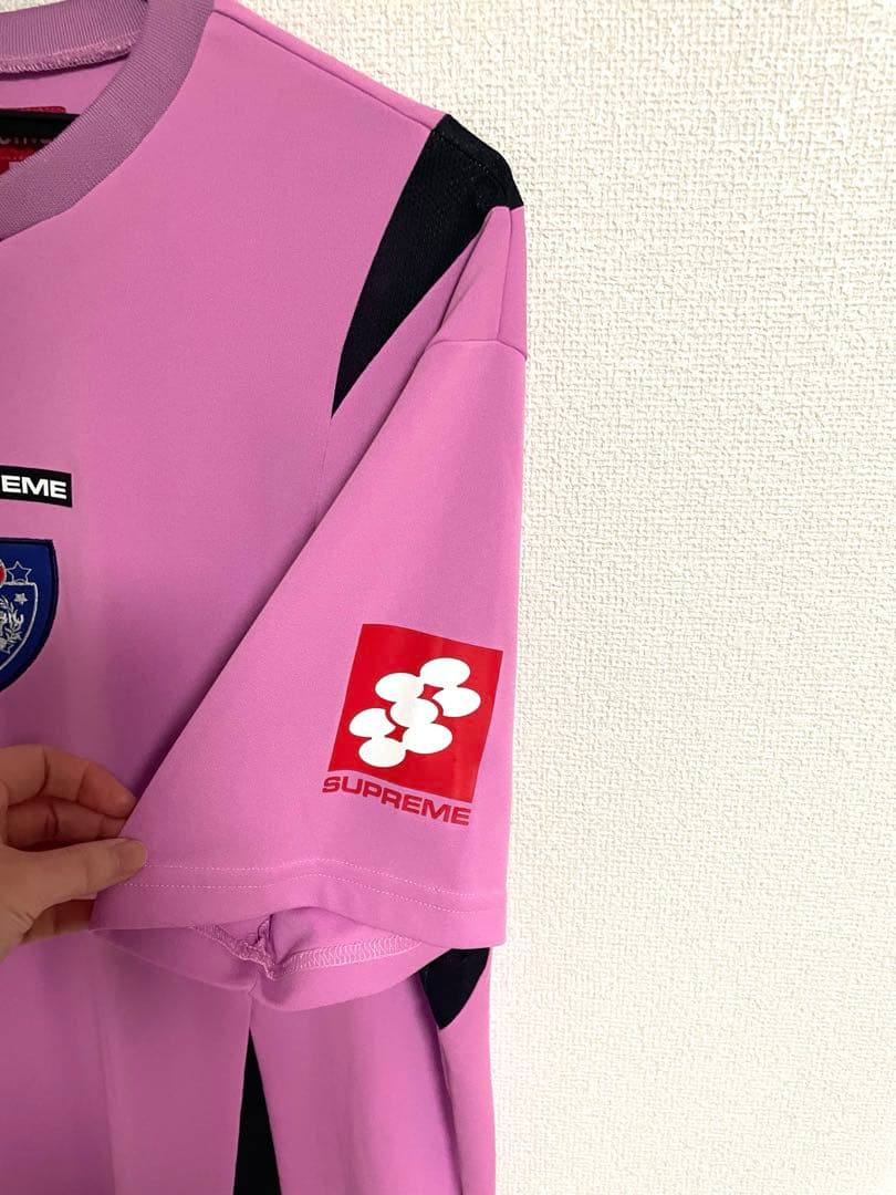 ウェア Supreme Crest Soccer Jersey \"Pink\"