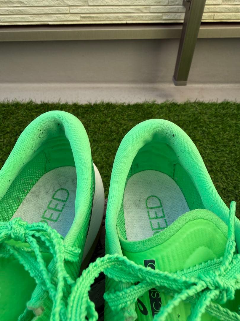 ASICS マジックスピード5 グリーン　25センチ