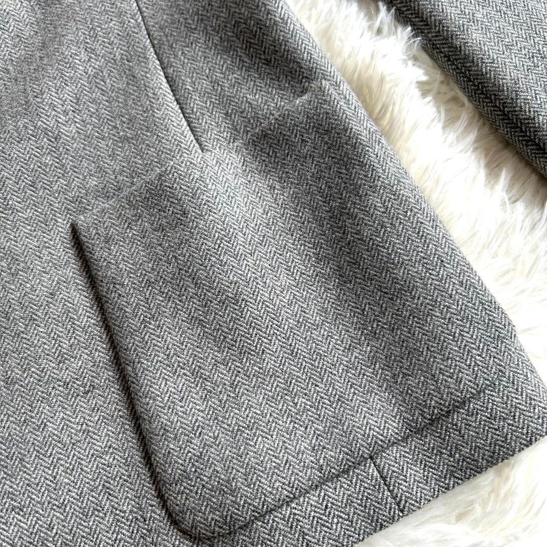 美品 CELINE テーラードジャケット 38 ヘリンボーン ツイード