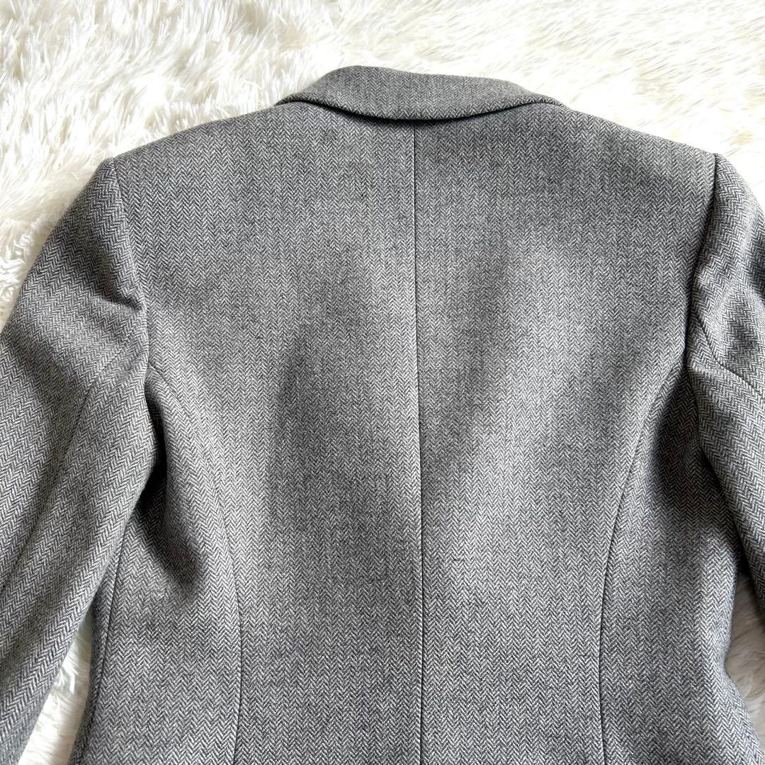 美品 CELINE テーラードジャケット 38 ヘリンボーン ツイード