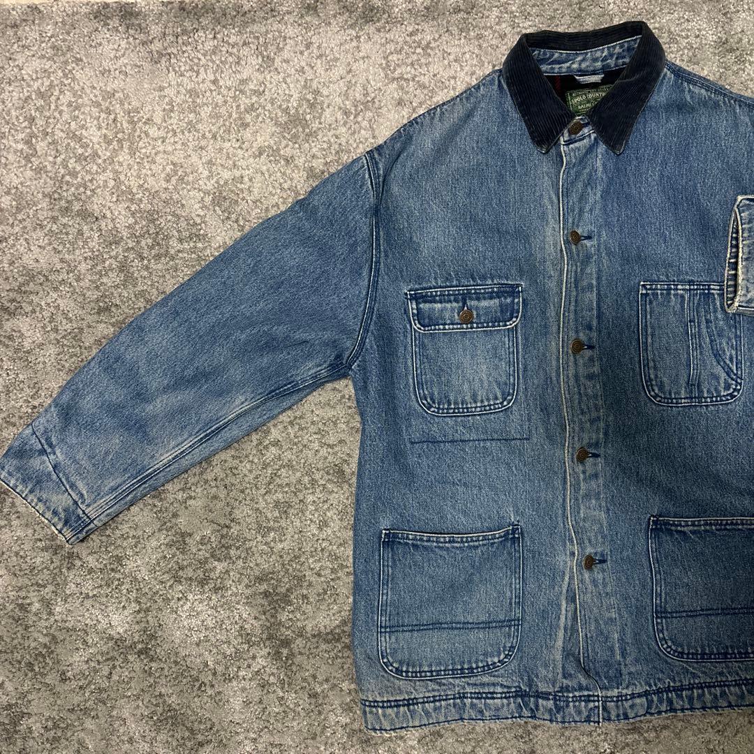 POLO COUNTRY ポロカントリー デニムカバーオール M 襟コーデュロイ