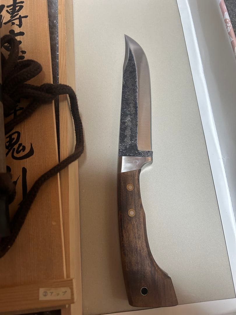 最終値下げ　傅古式摩鬼利(片刃）関兼常作 和式刃物