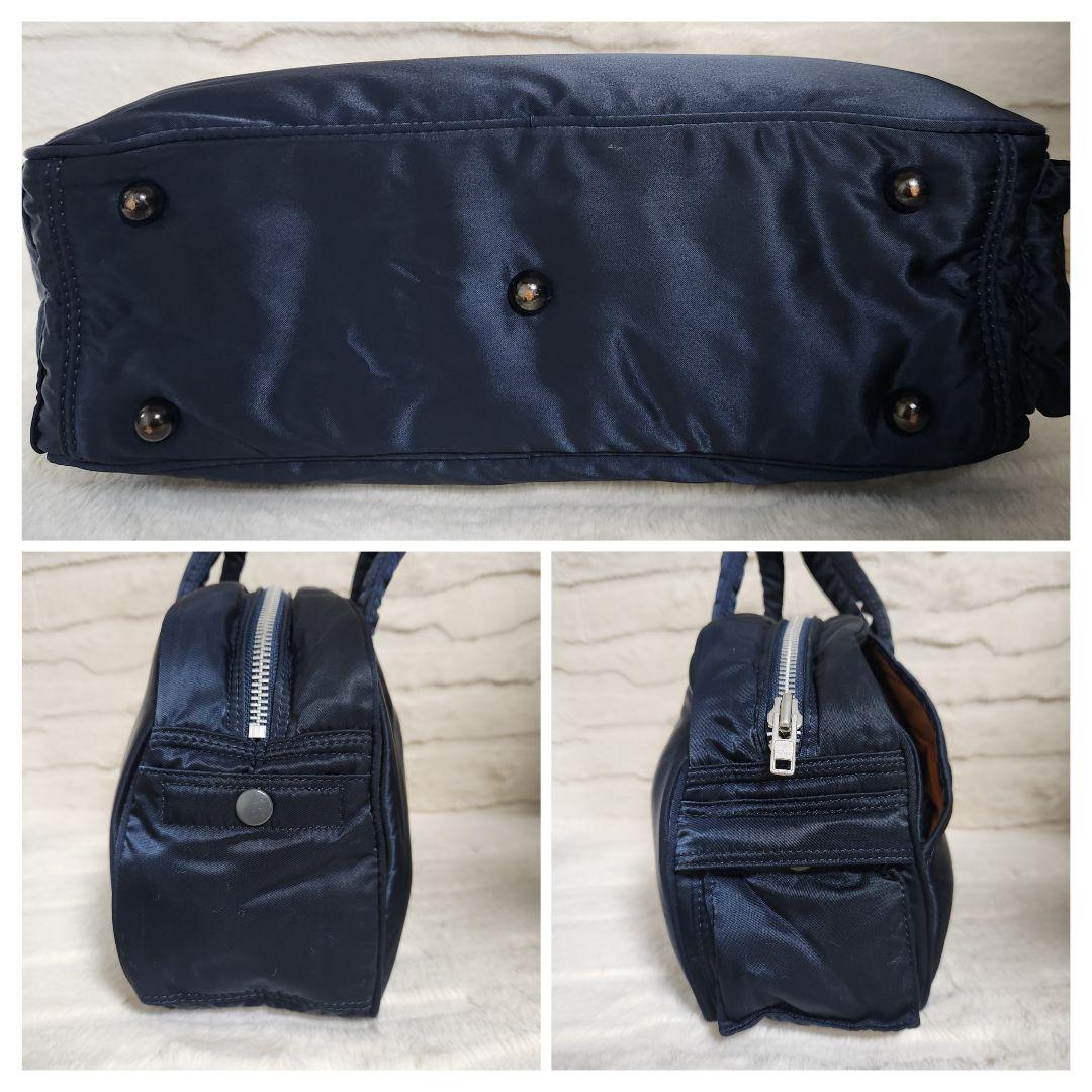 【極美品✨】PORTER タンカー ミニボストンバッグ 希少ドラム型 ネイビー