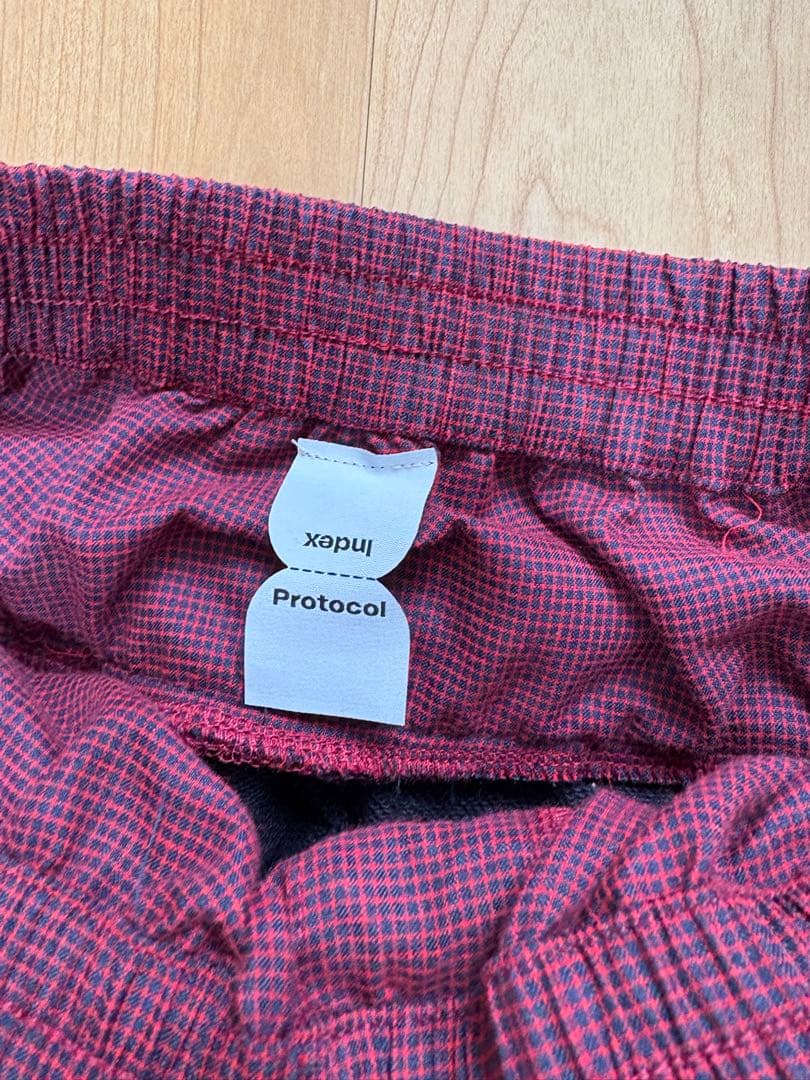 パンツ Protocol Index LAYERED TRACK PANTS / BLK