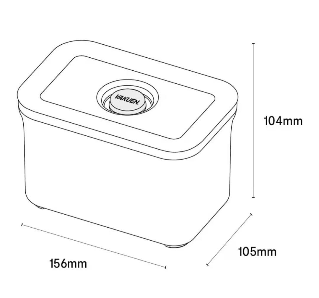 美品【VAKUEN】プレミアム真空保存容器　８点セット