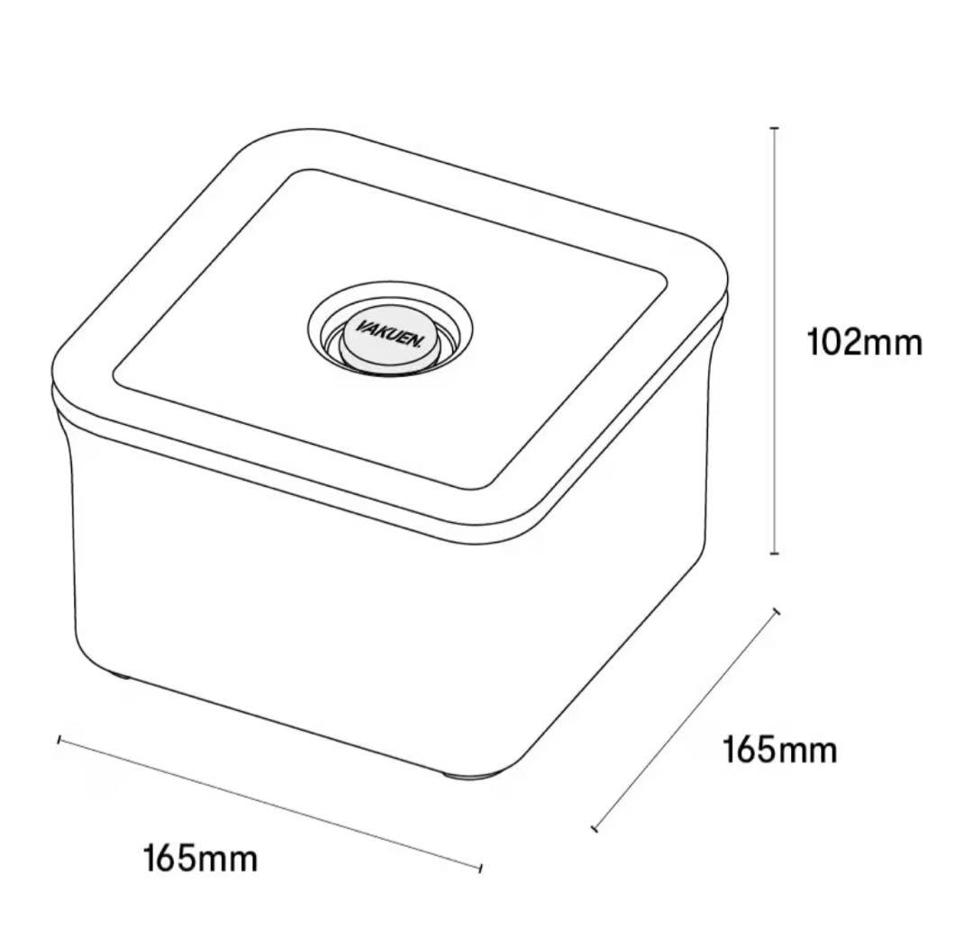 美品【VAKUEN】プレミアム真空保存容器　８点セット